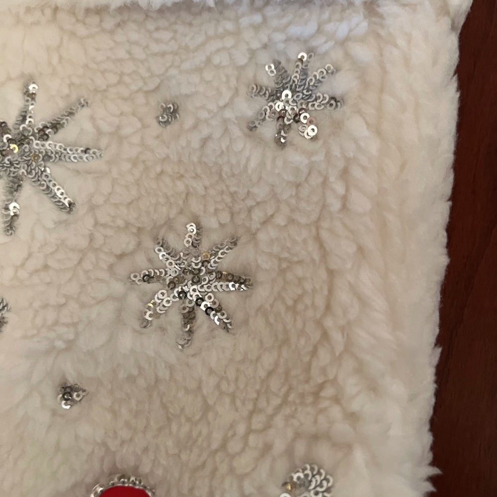 Vintage PINK  Faux Fur Christmas Stocking - Picture 10 of 11